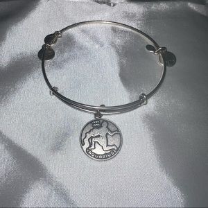 Alex and Ani Aquarius Charm Bangle